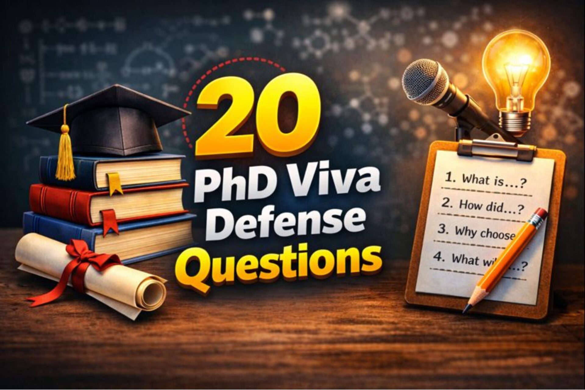 20 PhD Viva Defense Questions