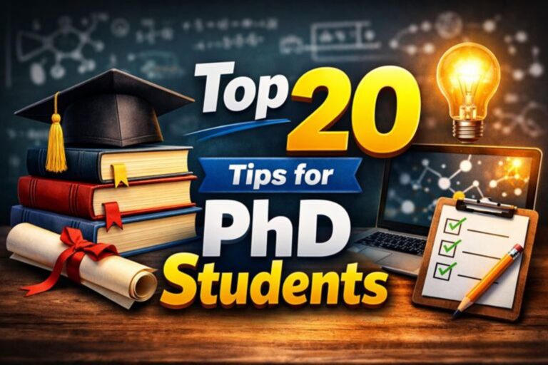 Top 20 Tips for PhD Students